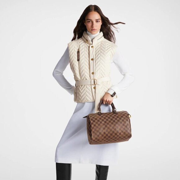 Louis Vuitton Damier Ebene canvas, the Speedy 30 - Picture 3 of 10